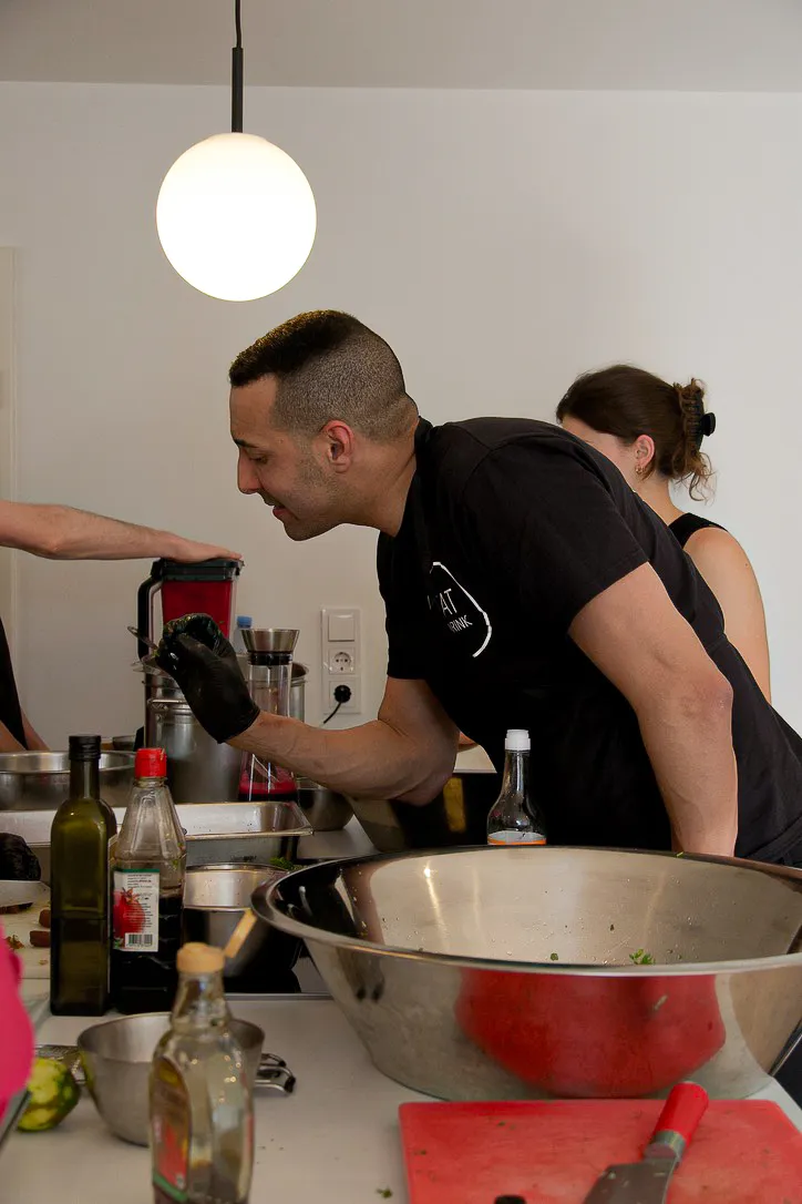 Jonas Müller beim Live Showcooking